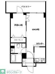 天王町ガーデンテラス 1LDKの間取図画像