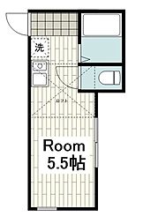 バルゴ ワンルームの間取図画像