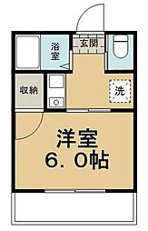 ハイムアルカディア 1Kの間取図画像