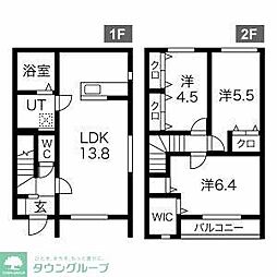 Merveill II 3LDKの間取図画像