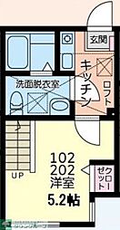 フォーマルハウト二俣川2 1Kの間取図画像