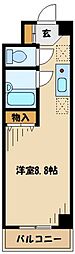 コスモヒルズ中央林間 1Kの間取図画像