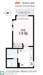JR京浜東北・根岸線 新杉田駅 徒歩15分の賃貸アパート 3階1Kの間取り
