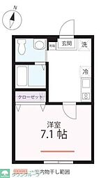 間取図画像 1K