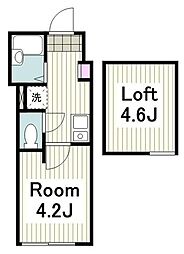京急本線 上大岡駅 徒歩17分の賃貸アパート 1階1Kの間取り