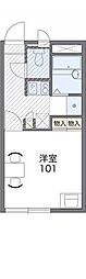 京急本線 弘明寺駅 徒歩16分の賃貸アパート 1階1Kの間取り