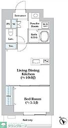 Ｎ-ｆｌａｔｓ横浜関内II 7階1LDKの間取り