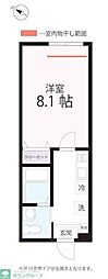 JR京浜東北・根岸線 根岸駅 徒歩17分の賃貸アパート 2階1Kの間取り