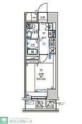 横浜市営地下鉄ブルーライン 蒔田駅 徒歩4分の賃貸マンション 4階1Kの間取り