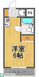 シャトーライフ弘明寺 ワンルームの間取図画像