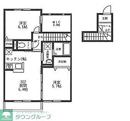 Adomani 2DKの間取図画像