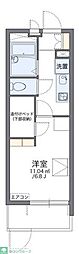 レオパレスドエル別所 1Kの間取図画像