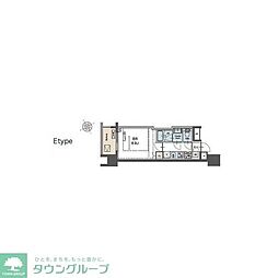 ラグゼナ磯子 1Kの間取図画像