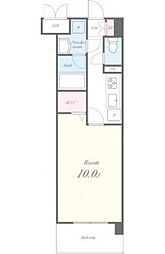 ClochetteNakamoto 1Kの間取図画像