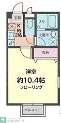 セードル 1Kの間取図画像