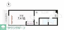 QUIET CRAB HOUSE 金沢八景 1Kの間取図画像