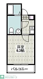 Stella杉田 1Kの間取図画像