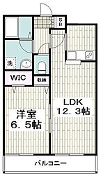 プロミネンス東戸塚 1LDKの間取図画像