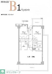 相光マンションとつか 2LDKの間取図画像