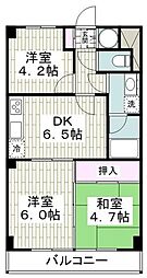 ライオンズマンション戸塚 3DKの間取図画像