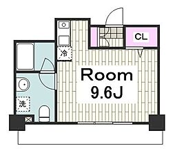 ParkAxis横浜井土ヶ谷 ワンルームの間取図画像