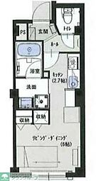 グランディア上大岡 ワンルームの間取図画像