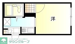 JR京浜東北・根岸線 浦和駅 徒歩6分の賃貸マンション 2階ワンルームの間取り