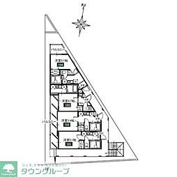 JR埼京線 南与野駅 徒歩11分の賃貸アパート 1階1Kの間取り