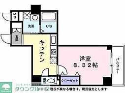 JR京浜東北・根岸線 さいたま新都心駅 徒歩3分の賃貸マンション 6階1Kの間取り