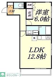 JR埼京線 南与野駅 徒歩10分の賃貸マンション 3階1LDKの間取り