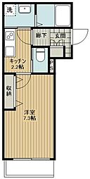 JR京浜東北・根岸線 大宮駅 徒歩12分の賃貸マンション 3階1Kの間取り