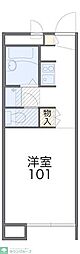 レオパレスアーラOMIYA 1Kの間取図画像