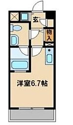 サンセール与野本町 ワンルームの間取図画像