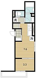 SAKURAビル 1DKの間取図画像
