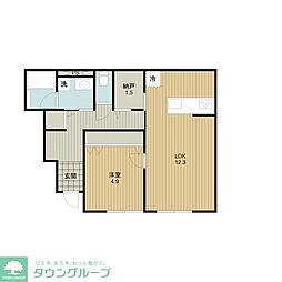 仮称南区松本2丁目計画 1LDKの間取図画像