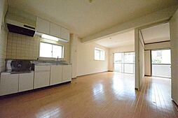 JR青梅線 羽村駅 徒歩8分の賃貸マンション 3階2LDKのリビング/ダイニング