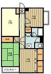 ＳＫセントラル 3階3DKの間取り