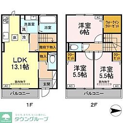 セントラルコートII 3LDKの間取り