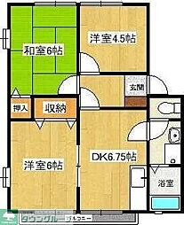 ベルメゾンI 1階3DKの間取り