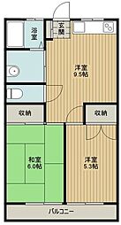 ハイツコンフォート 2LDKの間取図画像