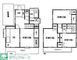 根ヶ布戸建 1階4DKの間取り