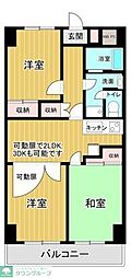 光峰ビル 3DKの間取図画像