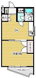 ドリーム東青梅 1DKの間取図画像