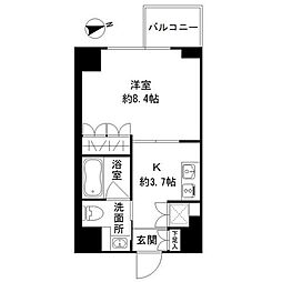 アーバンスタイル立川 1Kの間取図画像