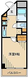 ガラ・ステージ立川 1Kの間取図画像