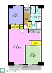 セトル東青梅 2LDKの間取図画像