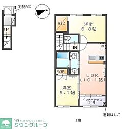 ステラ ハウス 2LDKの間取図画像