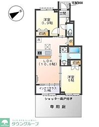 ステラ ハウス 2LDKの間取図画像
