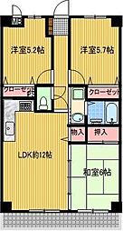 フォレストシティー町田 3LDKの間取図画像