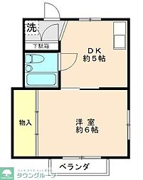 しんせいビルデ 1DKの間取図画像